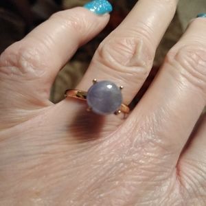 10kt. Genuine AA Cabochon Tanzanite ring